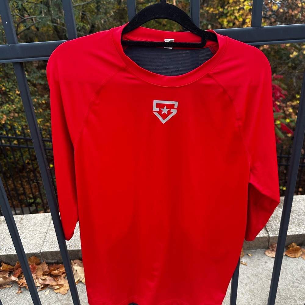 Under Armour Red Long Sleeve Tee